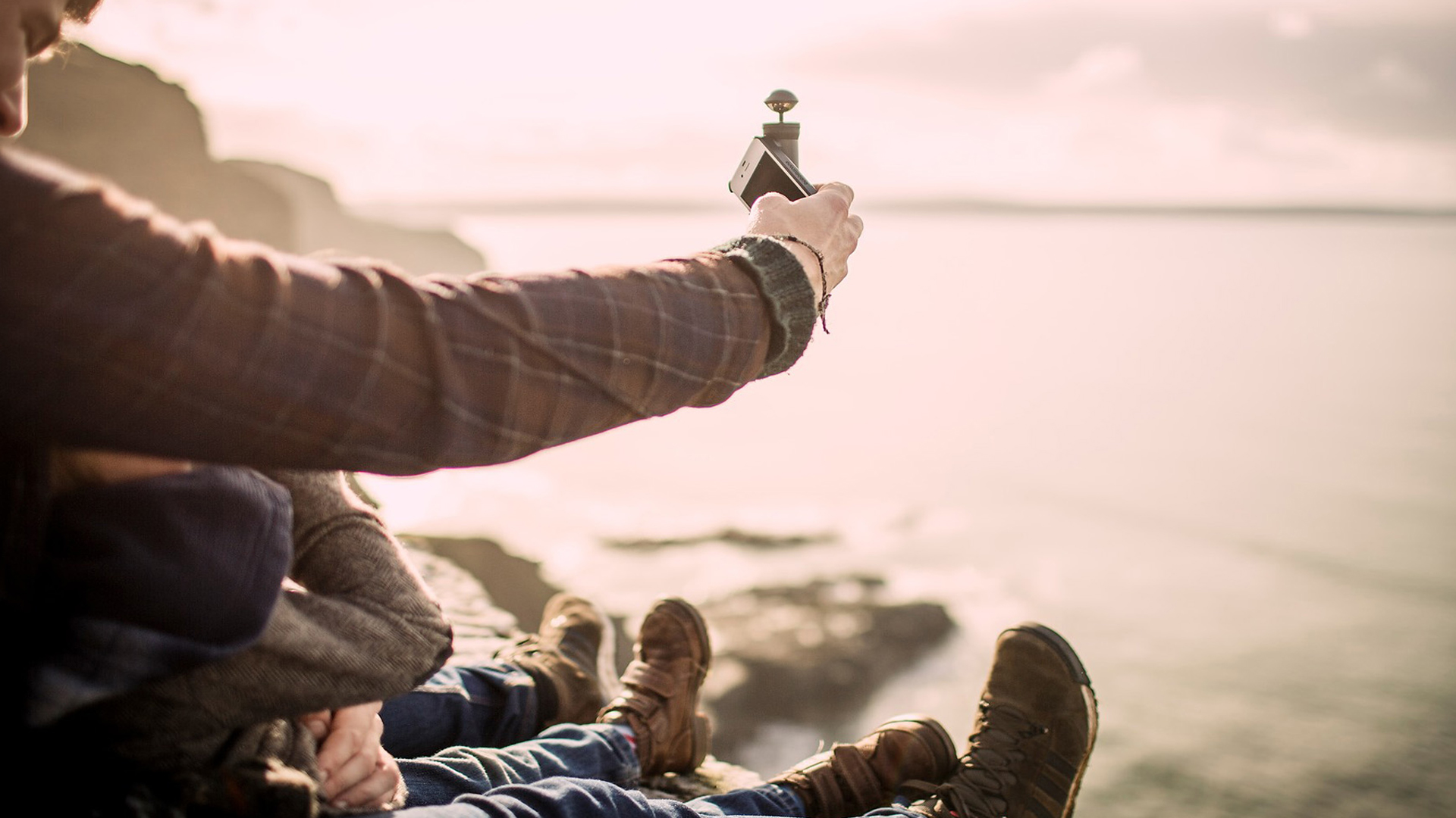 Using BubbleScope by the sea
