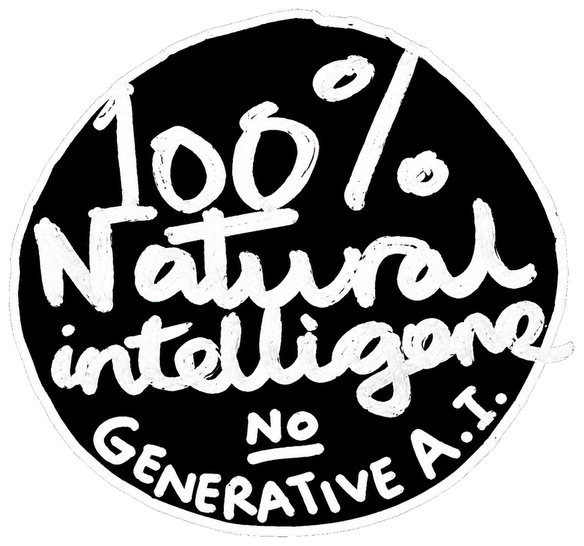100% Natural Intelligence — No Generative A.I.