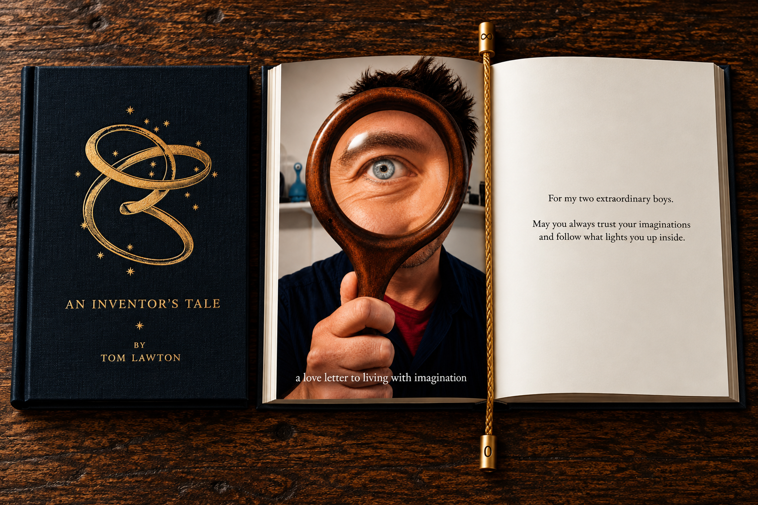 An Inventor's Tale with the Golden Thread bookmark